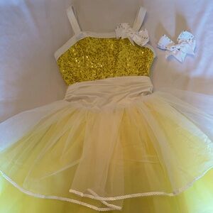 Weissman yellow girls Dance costume
